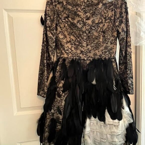 Jovani LAce feather Dress - Picture 2 of 6